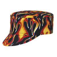 Kuchárska čiapka so šiltom Flames