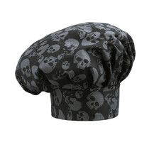 Čiapka kuchárska vysoká Skulls